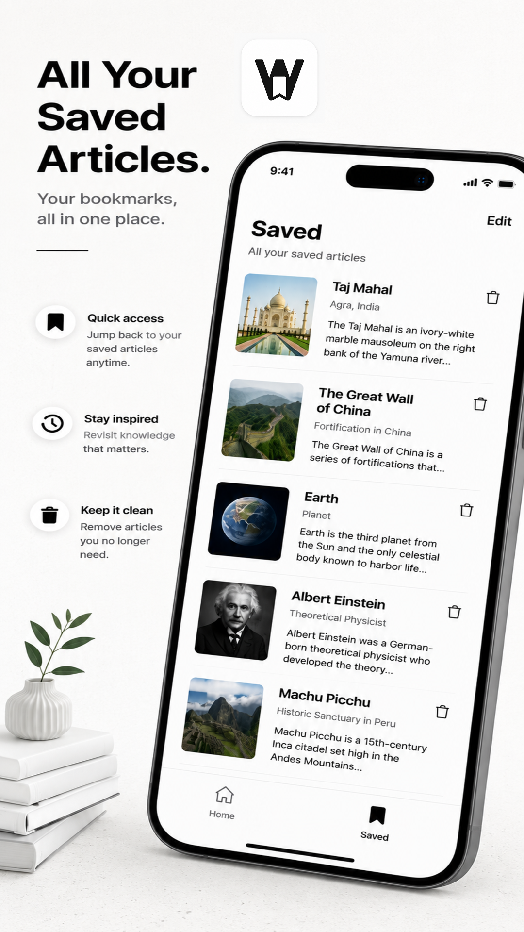 OnThisDay — Saved articles